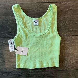 Aritzia TNA fresh mint cropped ribbed
tank top Size XS

Brand new with tag